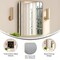 Flash Furniture Jolie 24-in. x 30-in. Medicine Cabinet w/Rounded Beveled Mirror and Reversible Metal Frame, Gold HFKHD-FM23C0401-L-GLD-GG - alternate 7